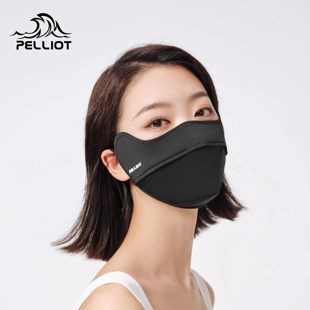 伯希和户外防晒口罩女腮红护眼角3d透气面罩防紫外线透气百搭面罩