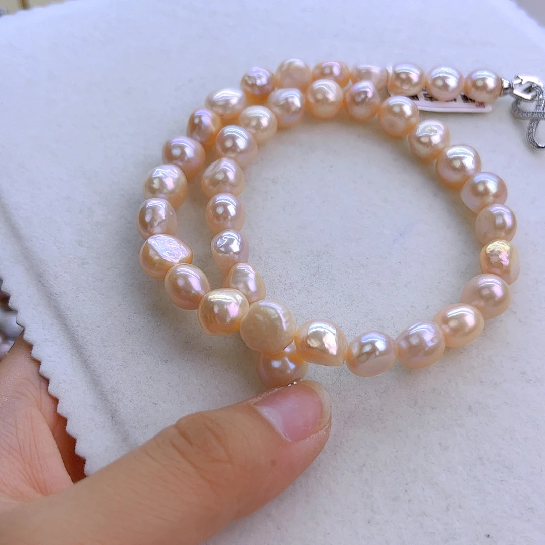 未镶嵌淡水珍珠手链定制820