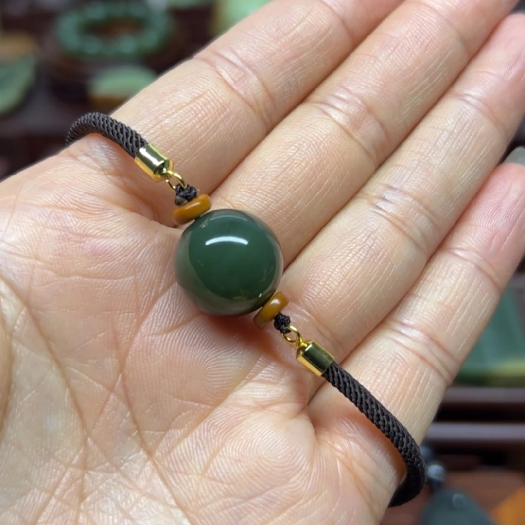 【闪购商品】颈饰未镶嵌和田玉转运珠