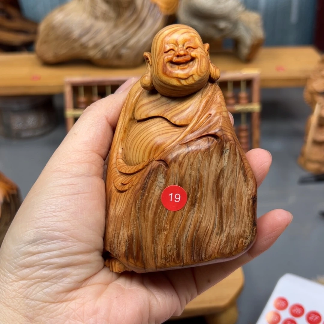 林***肆木崖柏木摆件手把件