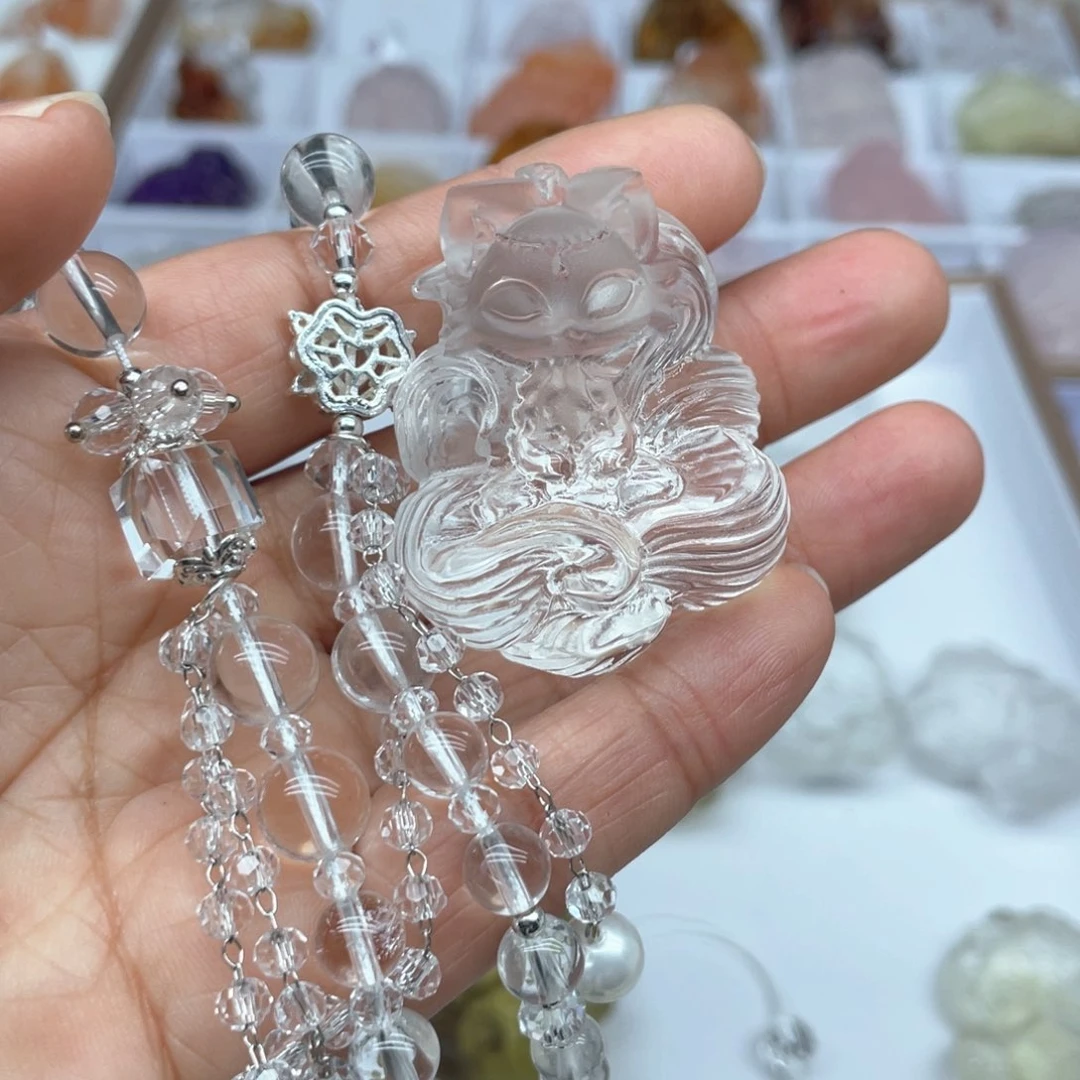 水晶吊坠(不含链)未镶嵌A****而