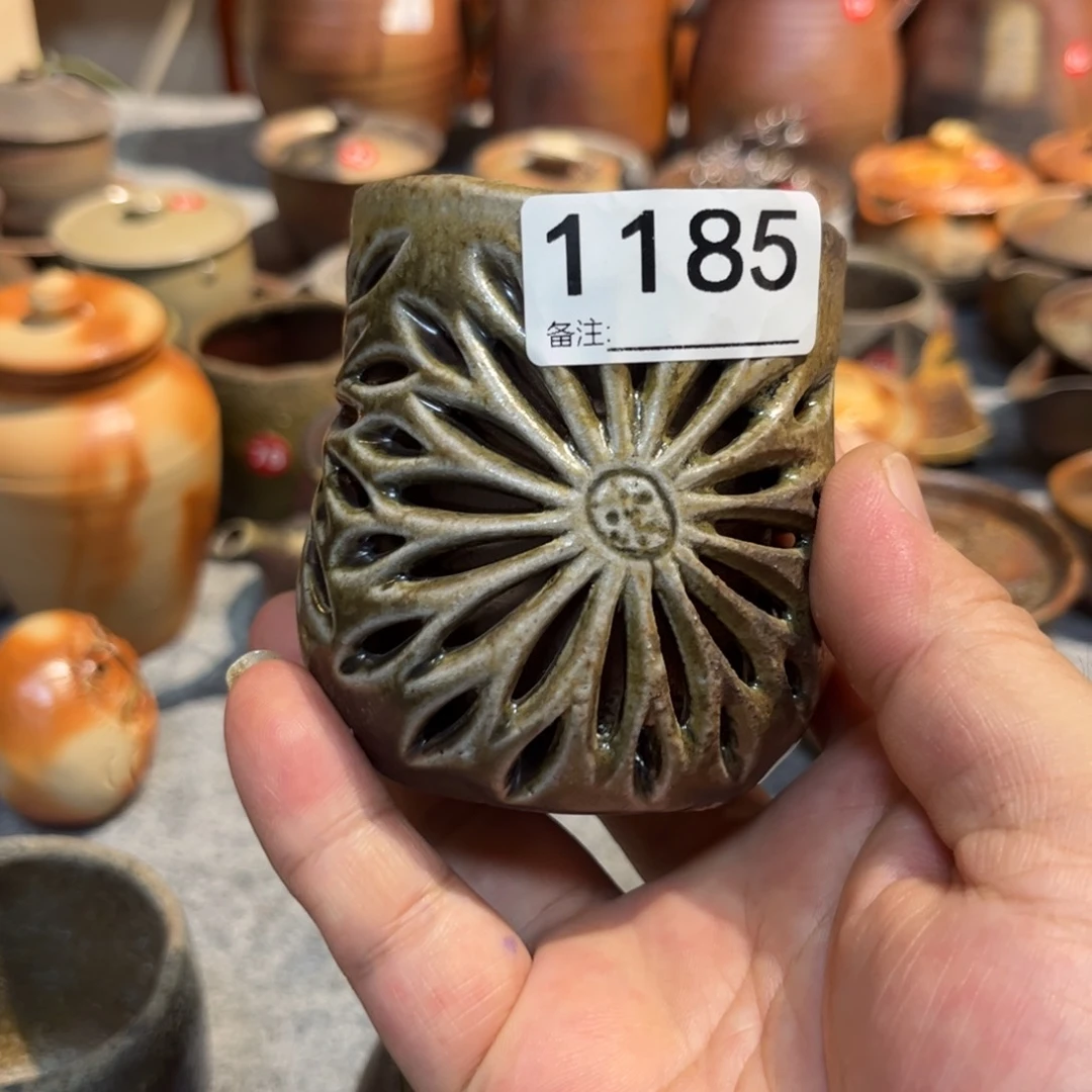 水上跃正备前柴烧茶宠茶杯