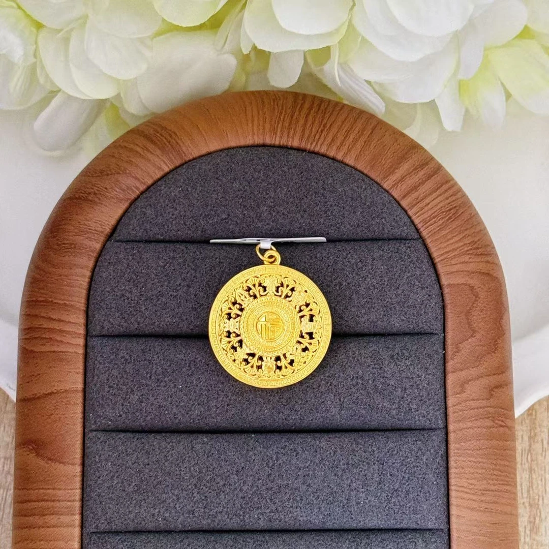 【小鹏黄金】足金999 八宝罗盘吊坠2.21 2.31 2.37