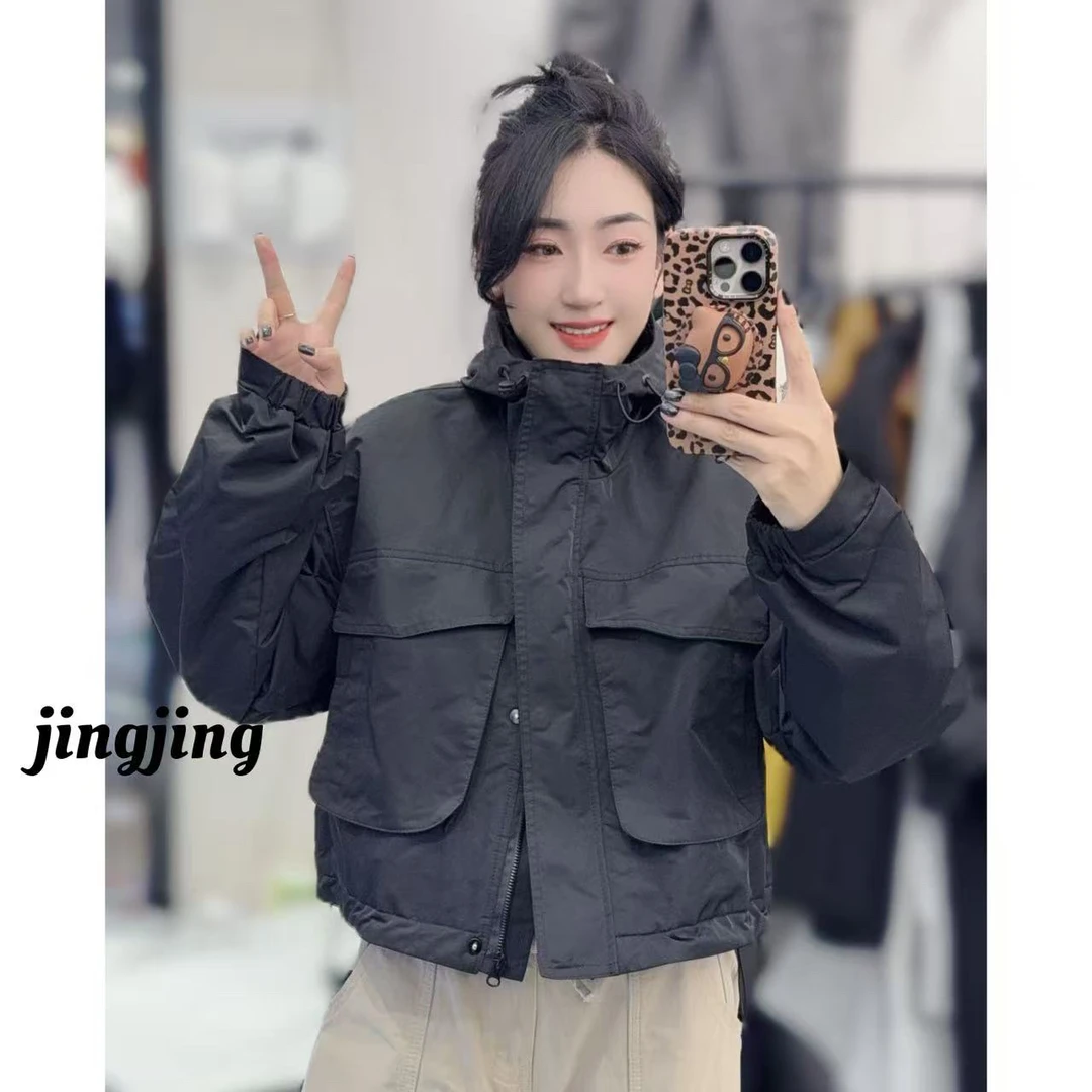 秋季新款休闲连帽棉服(6213)