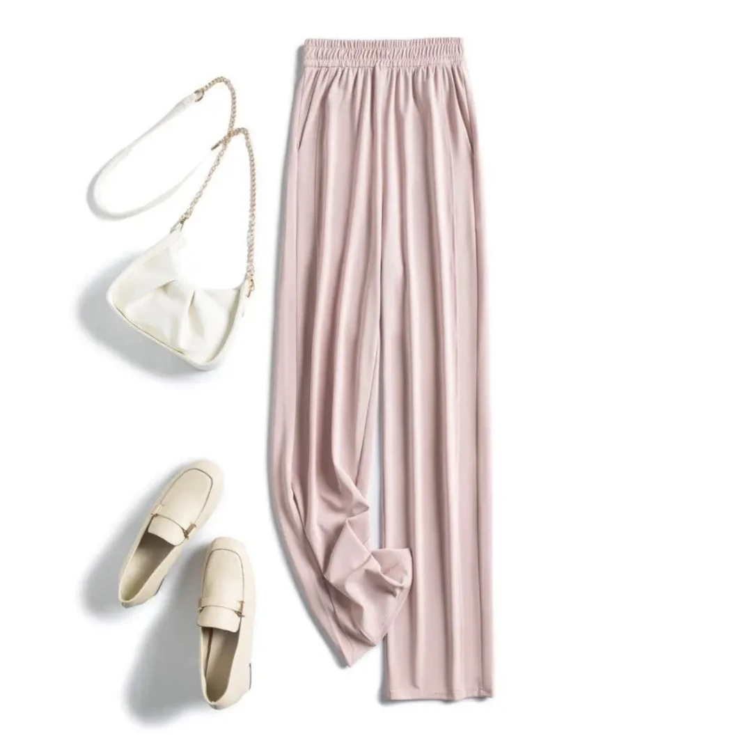 新款西装裤显瘦高腰夏季外穿薄款宽松垂感小个子拖地春夏休闲百搭