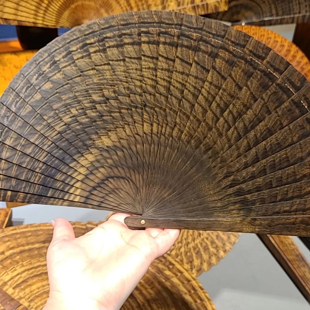 扇子21小叶桢楠金丝楠木苏扇阴沉