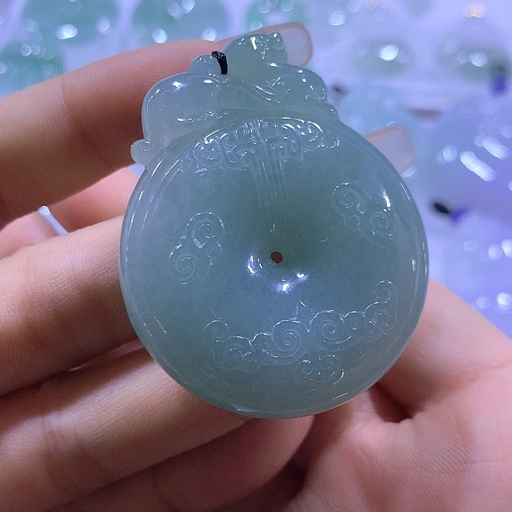 颈饰未镶嵌翡翠天然翡翠A货吊坠