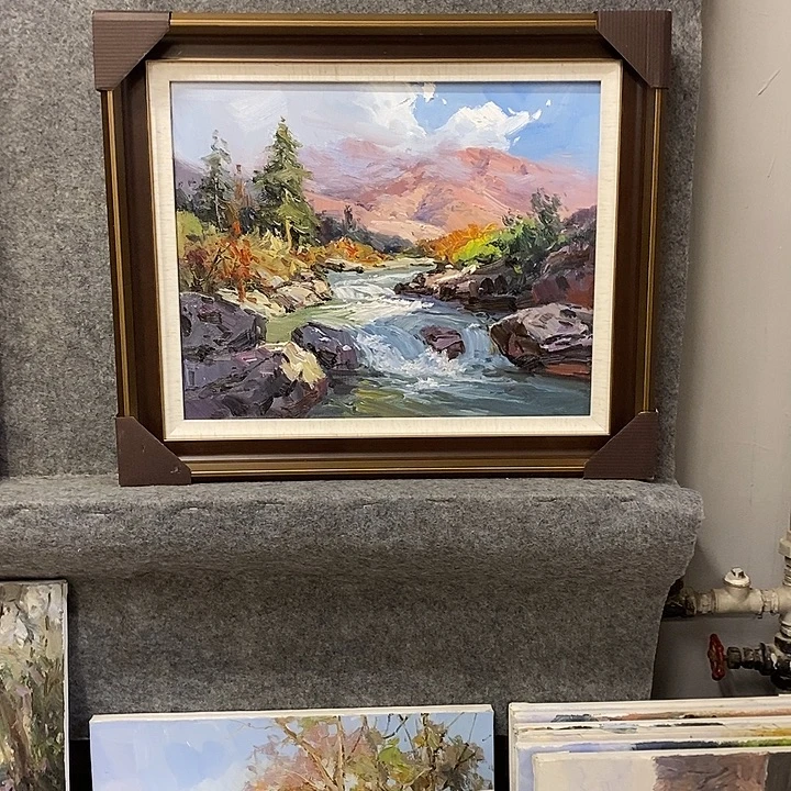 油画带外框画芯尺寸40x50cm