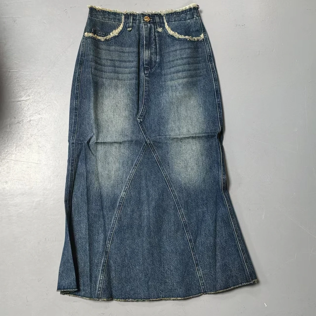 【南油玲姐】蓝色牛仔半身裙56522