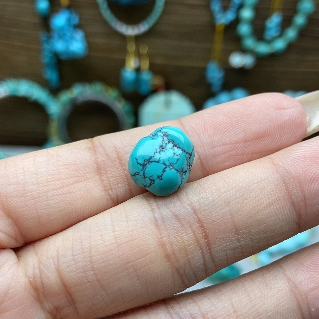 绿松石未镶嵌糖豆