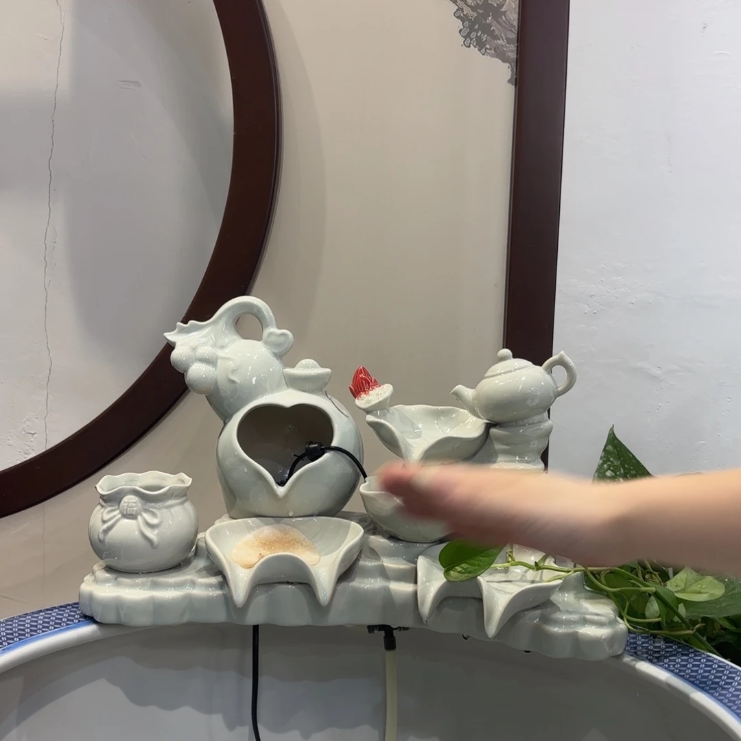 陶瓷陶瓷流水摆件