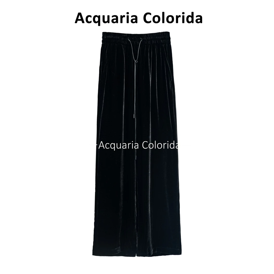 时尚百搭黑色潮流阔腿西装裤