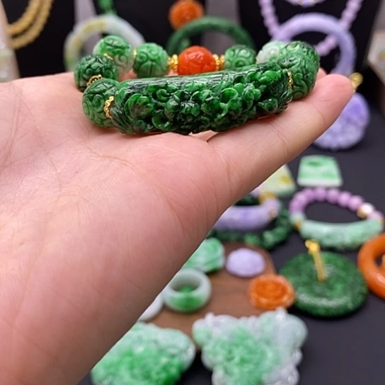 翡翠未镶嵌手链翡翠手链