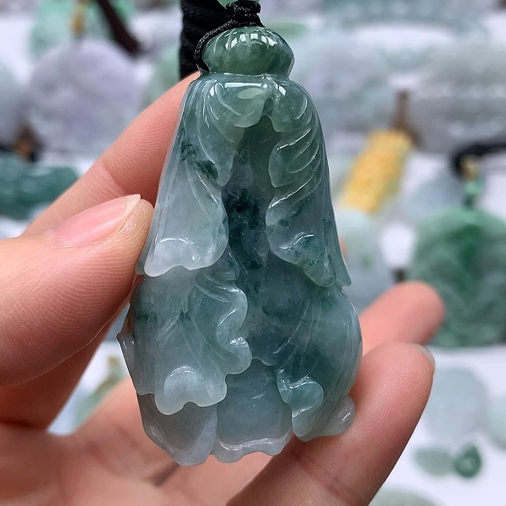 翡翠未镶嵌颈饰百财卡厚装16+