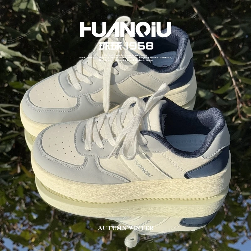 环球防滑耐磨休闲鞋女款2025夏季新款校园风减震轻便低跟运动板鞋