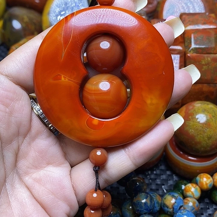 鲍***鱼玛瑙/玉髓未镶嵌手链