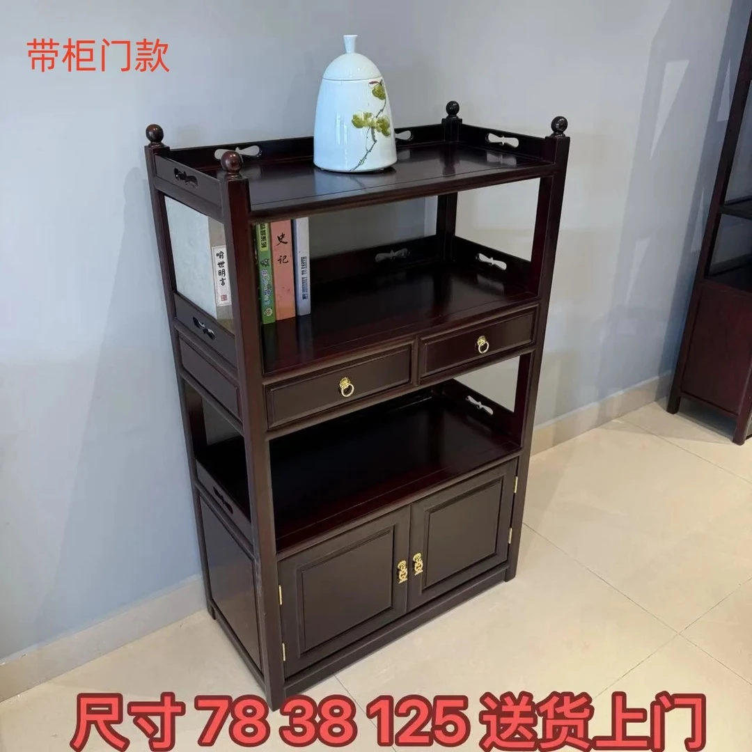 黑酸枝特大款茶水柜 书柜 边柜 双抽带门红木实木柜子 78 38 125