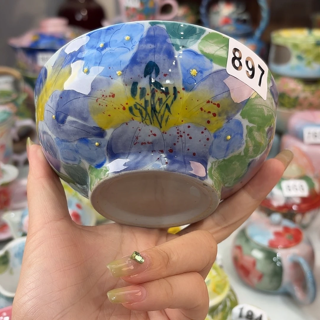 瓷片景德镇手绘高温釉下彩陶瓷茶具