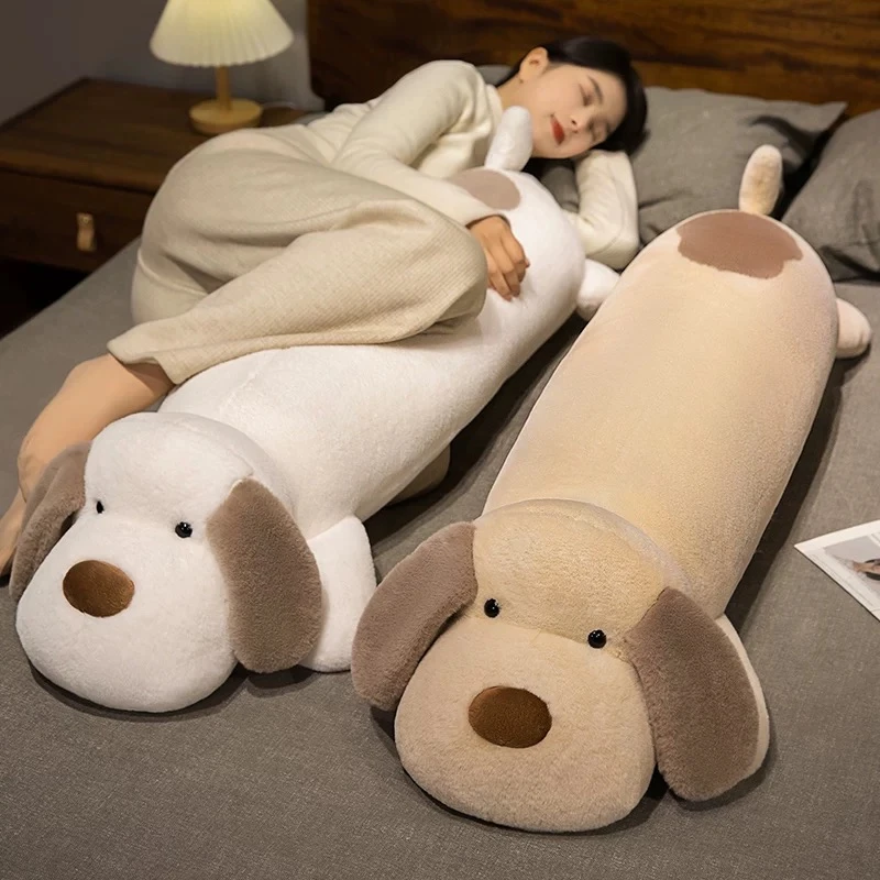 可爱长条趴狗公仔毛绒玩具可拆洗内胆陪睡觉抱枕女孩床上夹腿玩偶