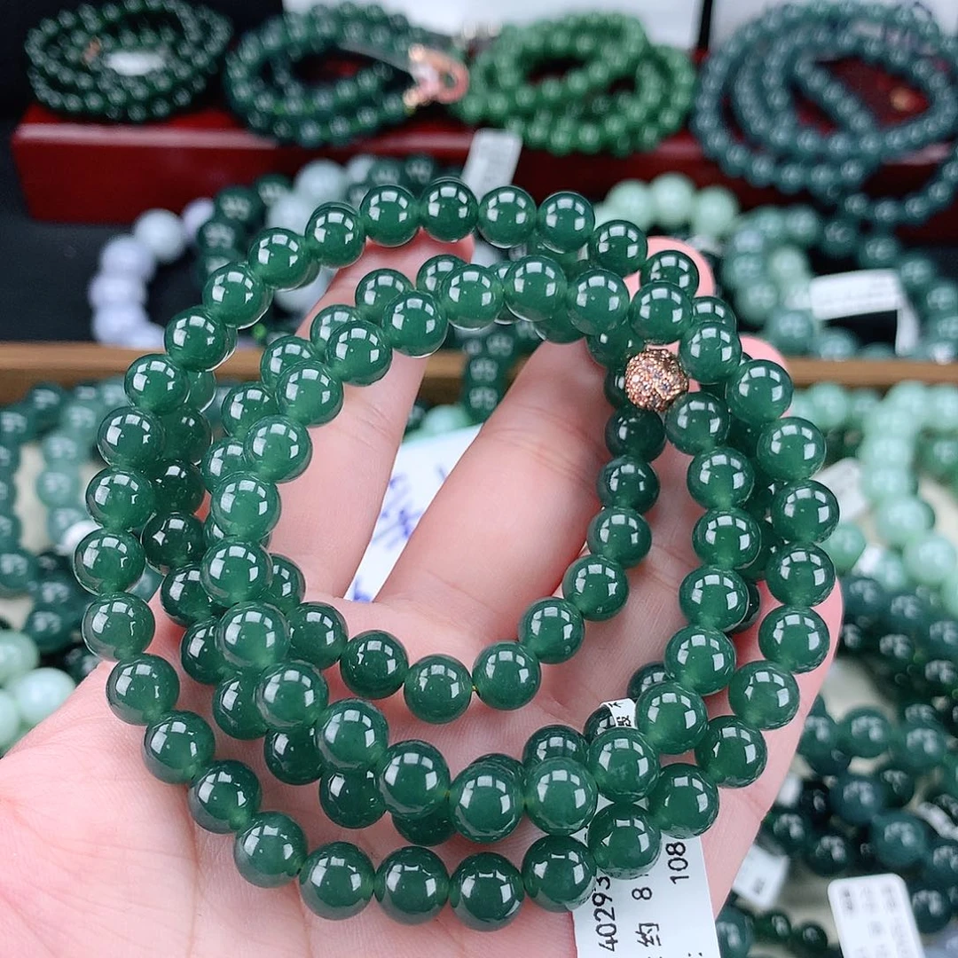 翡翠未镶嵌毛衣链