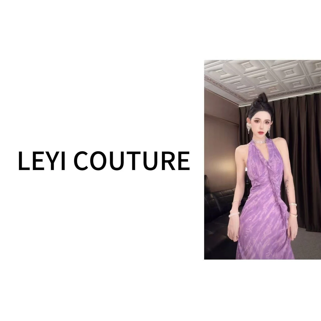 【 LEYI COUTURE】畑畑2025高端气质“显瘦十五斤”连衣裙
