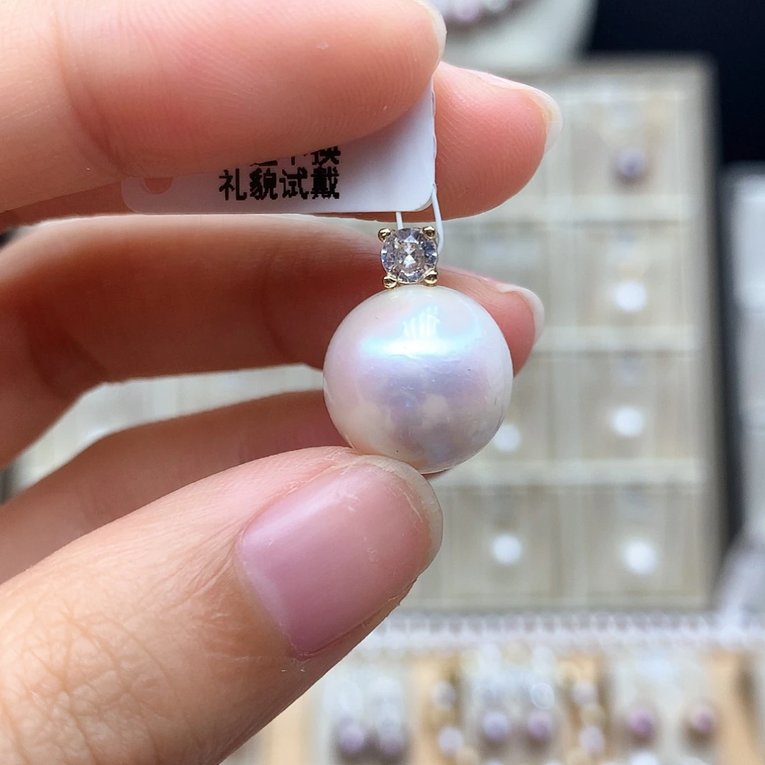 颈饰合金淡水珍珠
