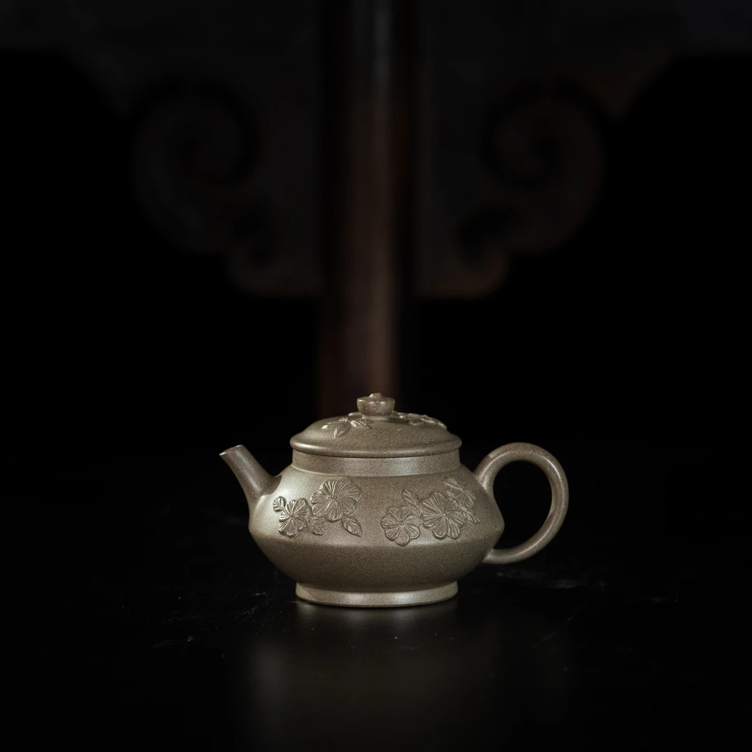 【繁花系列】长青 郑双双制 青段 150cc 宜兴紫砂壶