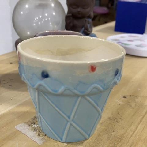 陶瓷冰淇淋蓝色13311331