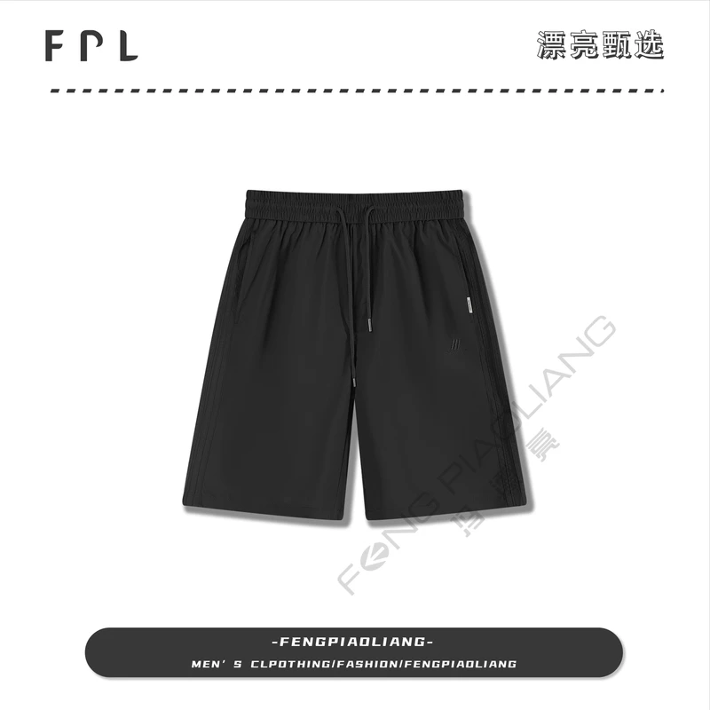 黑【雷霆壹号】9899夏季宽松质感十足抽绳设计简约万针刺绣情侣款