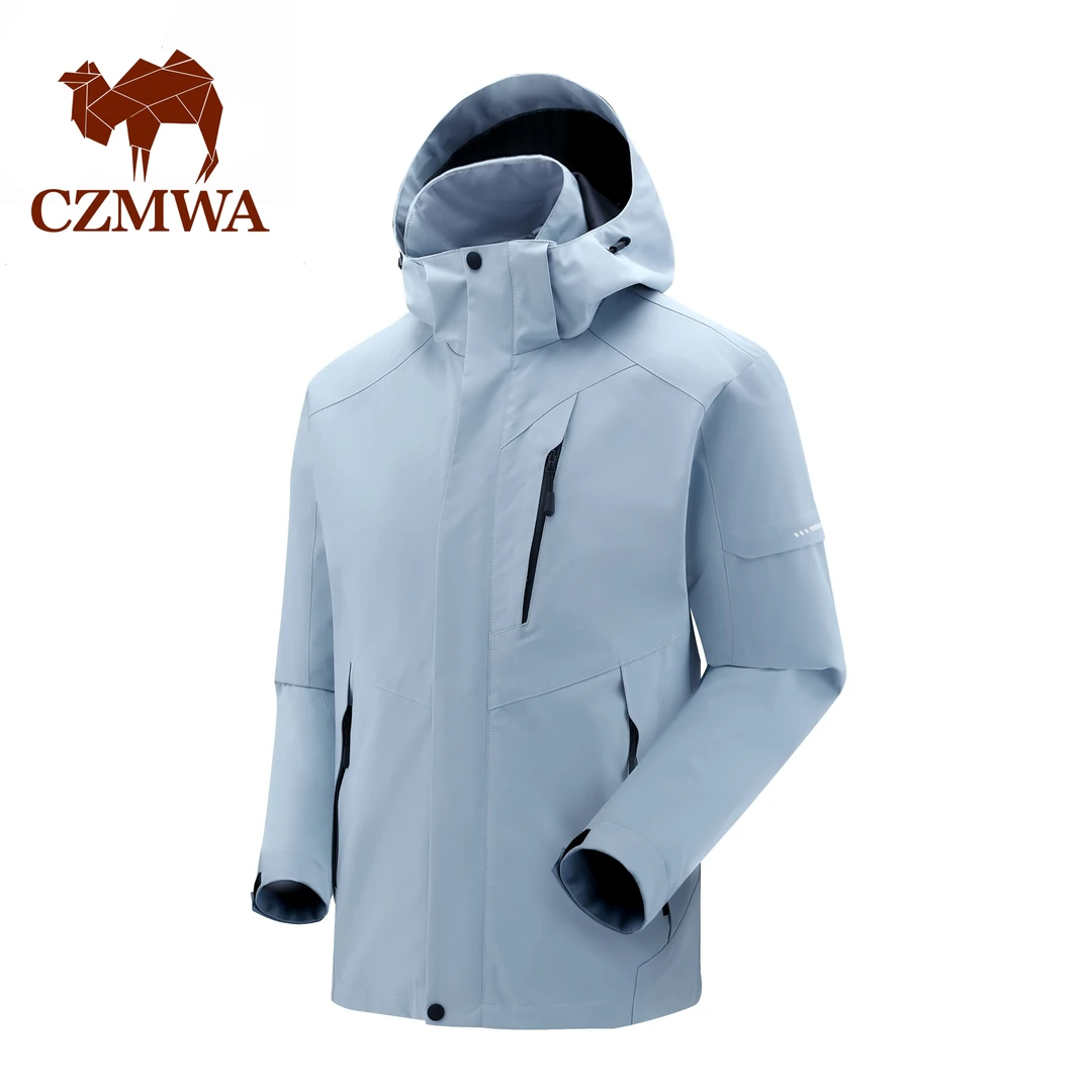 骆驼骑师冲锋衣三合一外套男女同款2025秋冬季防风防水户外登山服