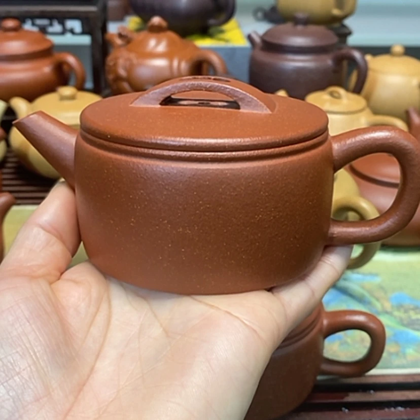 【闪购商品】紫砂茶壶红降坡半手工200毫升