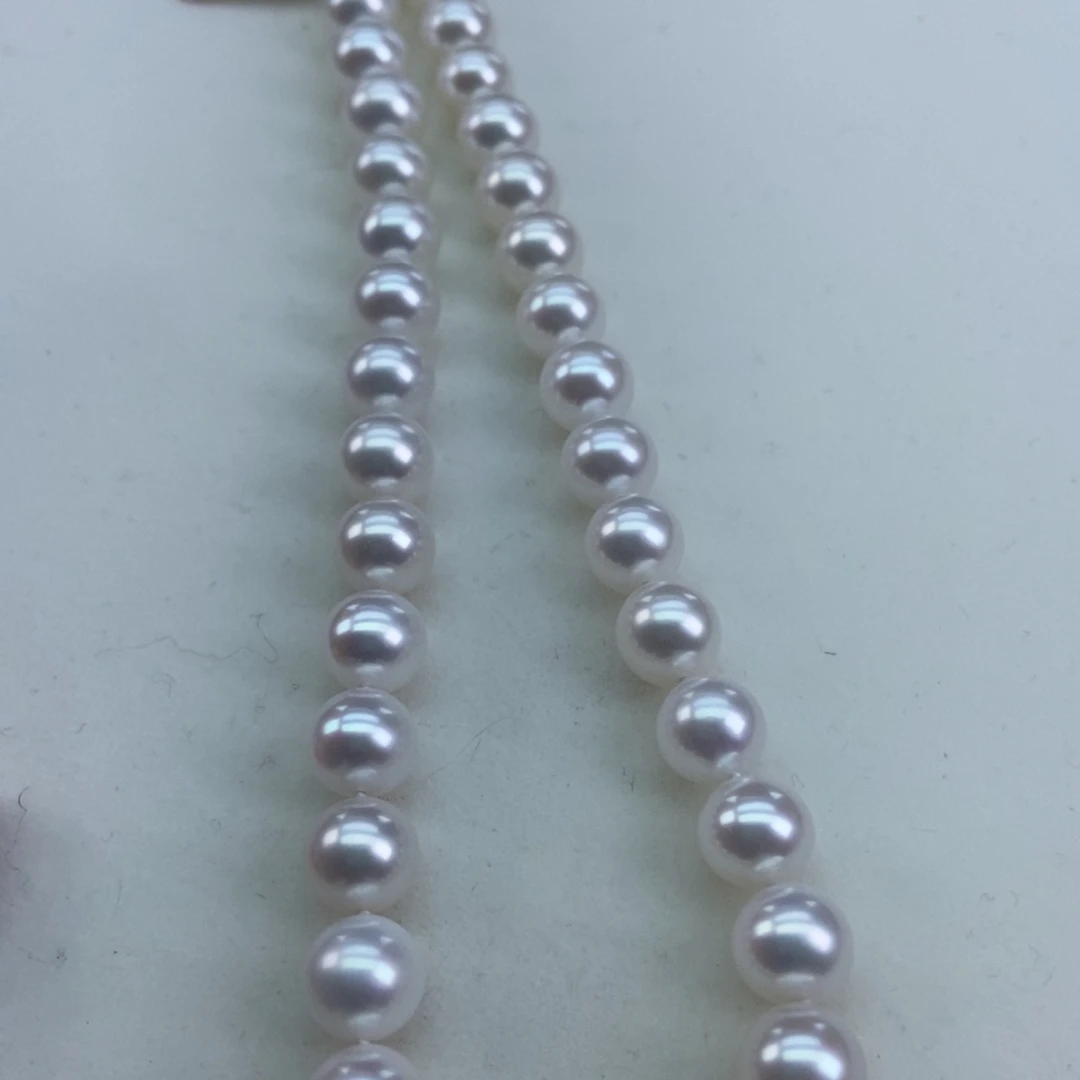 8/9冷光正圆几乎无暇淡水珍珠银S925镶嵌