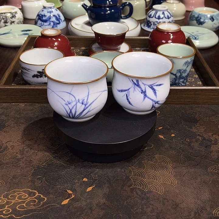 月白写意高炉单杯