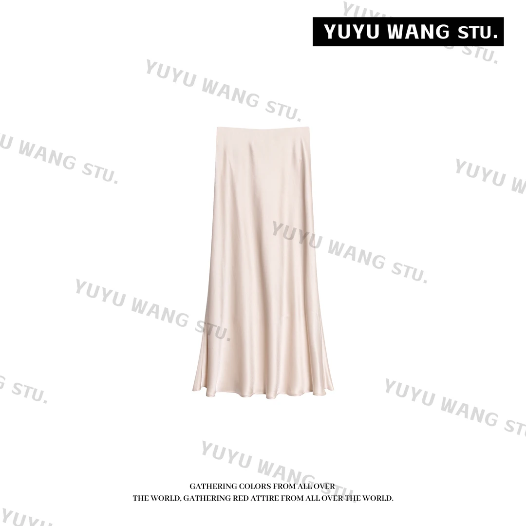 YUYU WANG【柔光】光面定制半裙 RBZ2FQ140