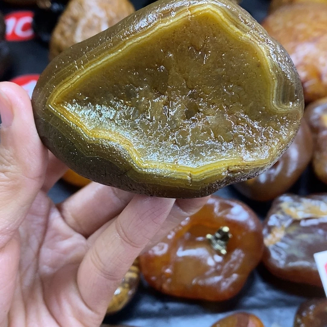 玛瑙/玉髓未镶嵌手把件