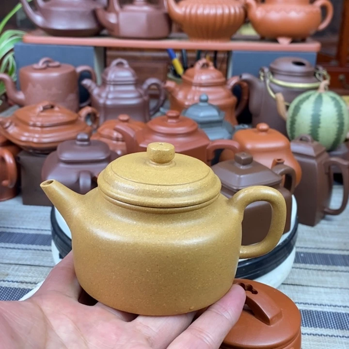紫砂茶壶全手工德钟180cc原矿黄金段特价