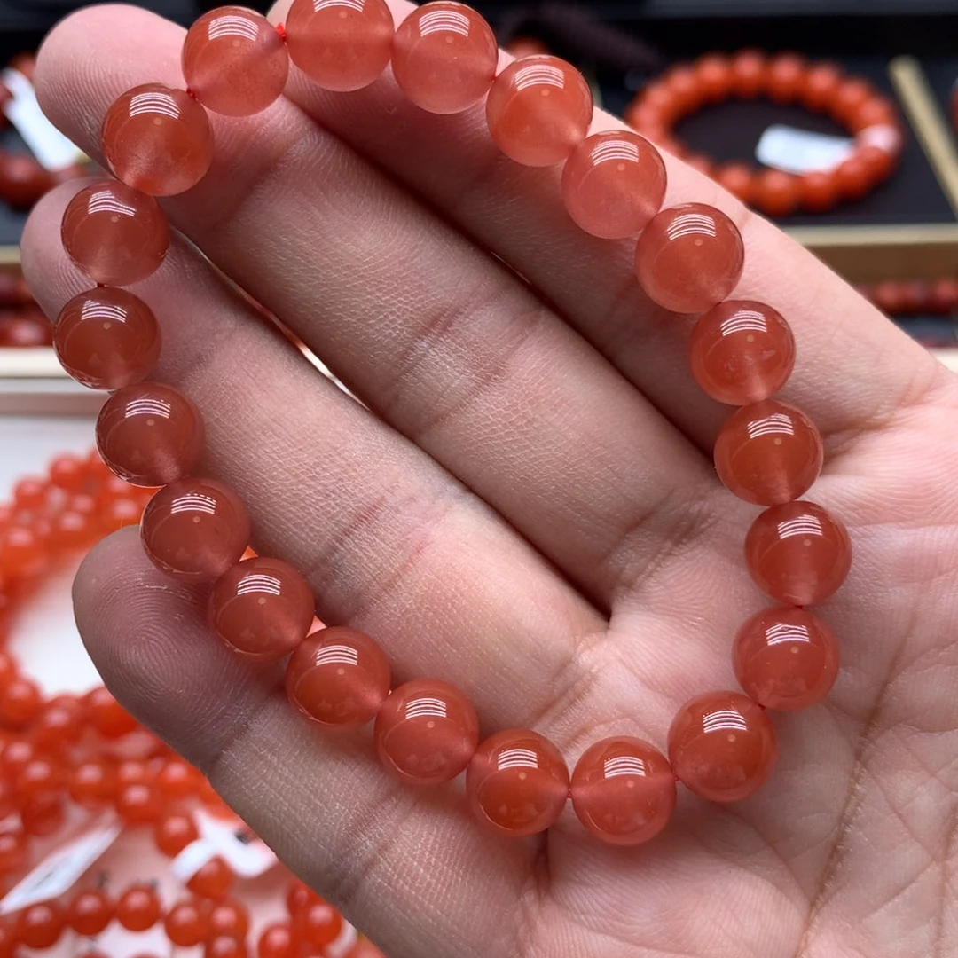 南红玛瑙手链未镶嵌