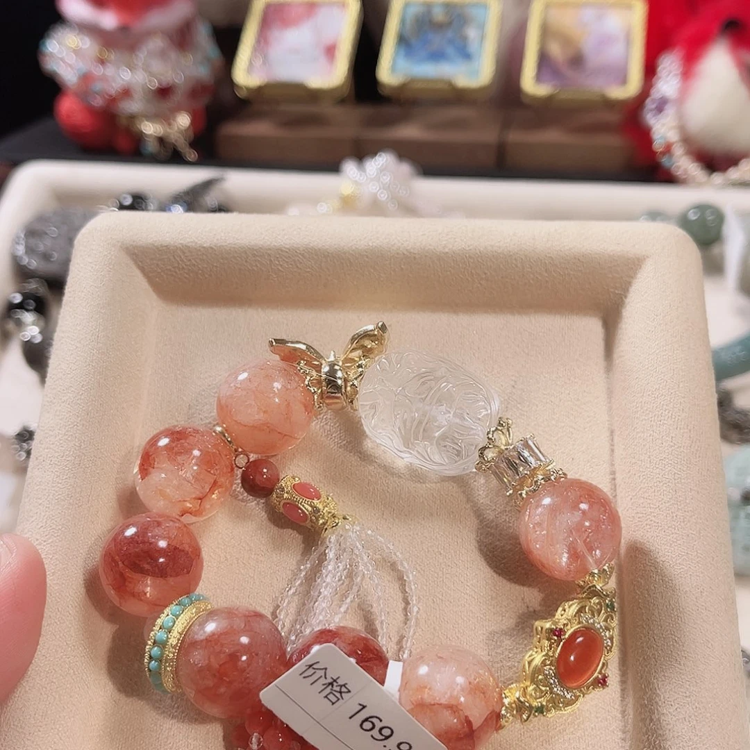 手链未镶嵌水晶胶花狐狐手串 下单拍2