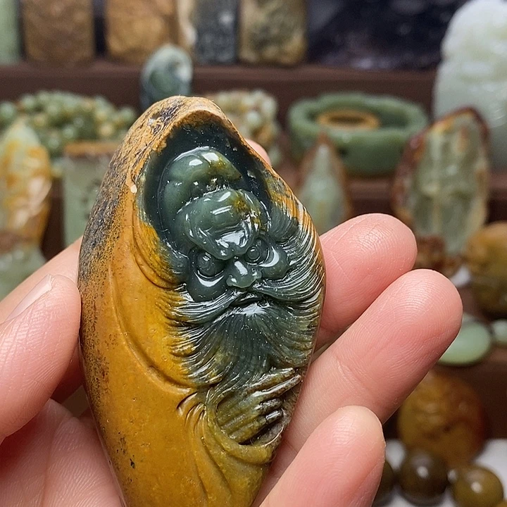 华***歌岫岩河磨玉（透闪石质玉）未镶嵌颈饰