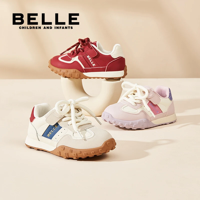 百丽童鞋春季新品男女中大童时尚运动百搭休闲儿童户外鞋LC5115