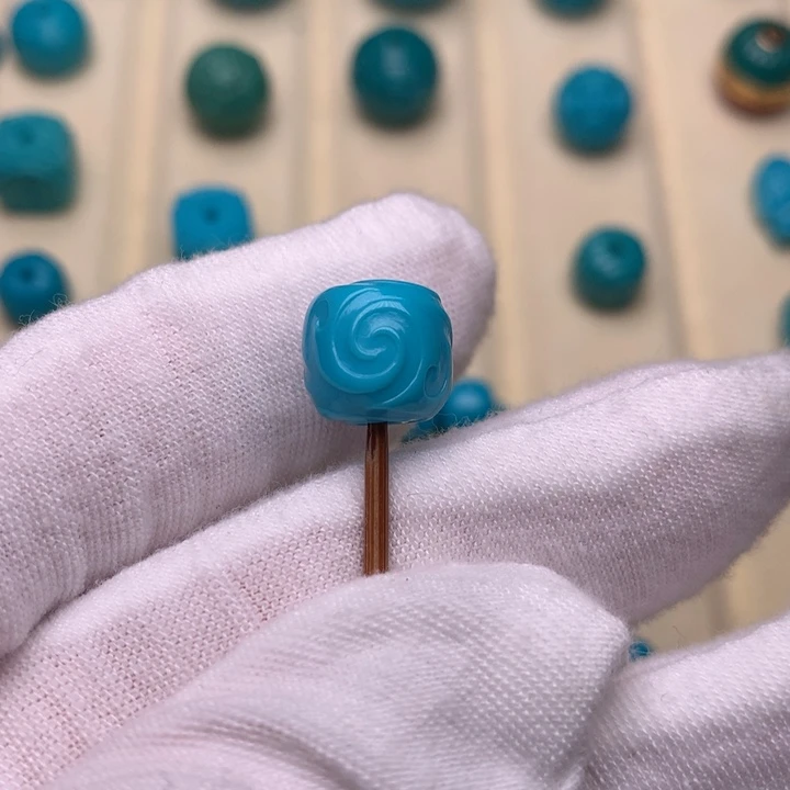 绿松石未镶嵌绿松石博古10.6