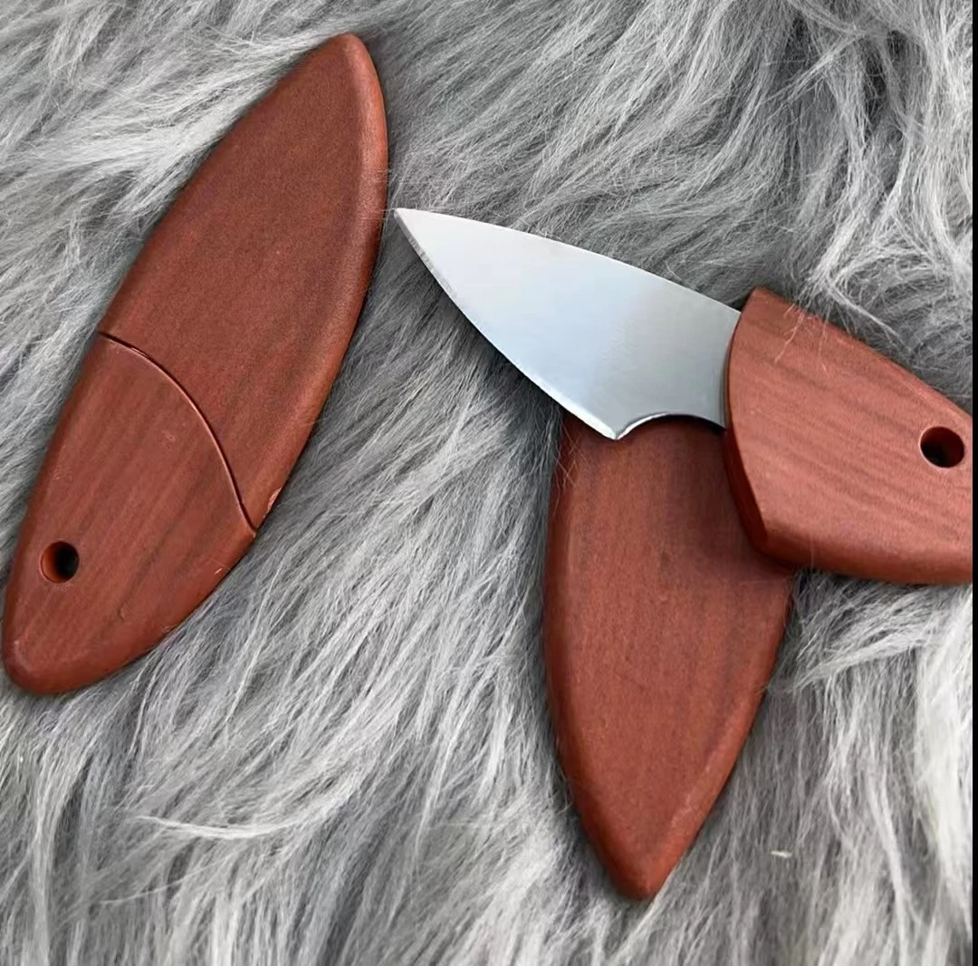 （崔哥宠粉专属）便携露营刀防身户外拆快递随身便携木鱼刀