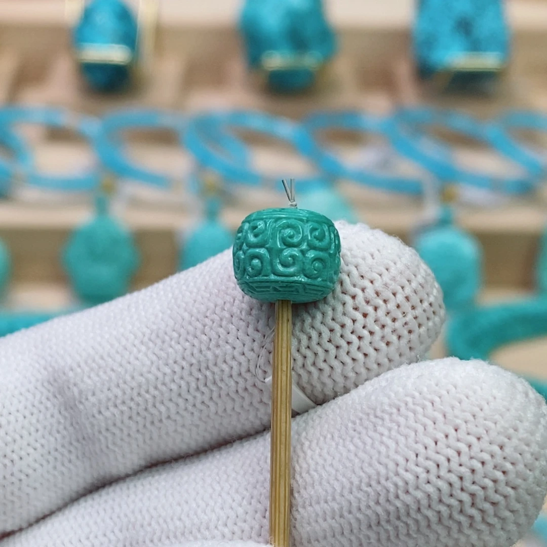 绿松石未镶嵌珠宝奇石9.8mm