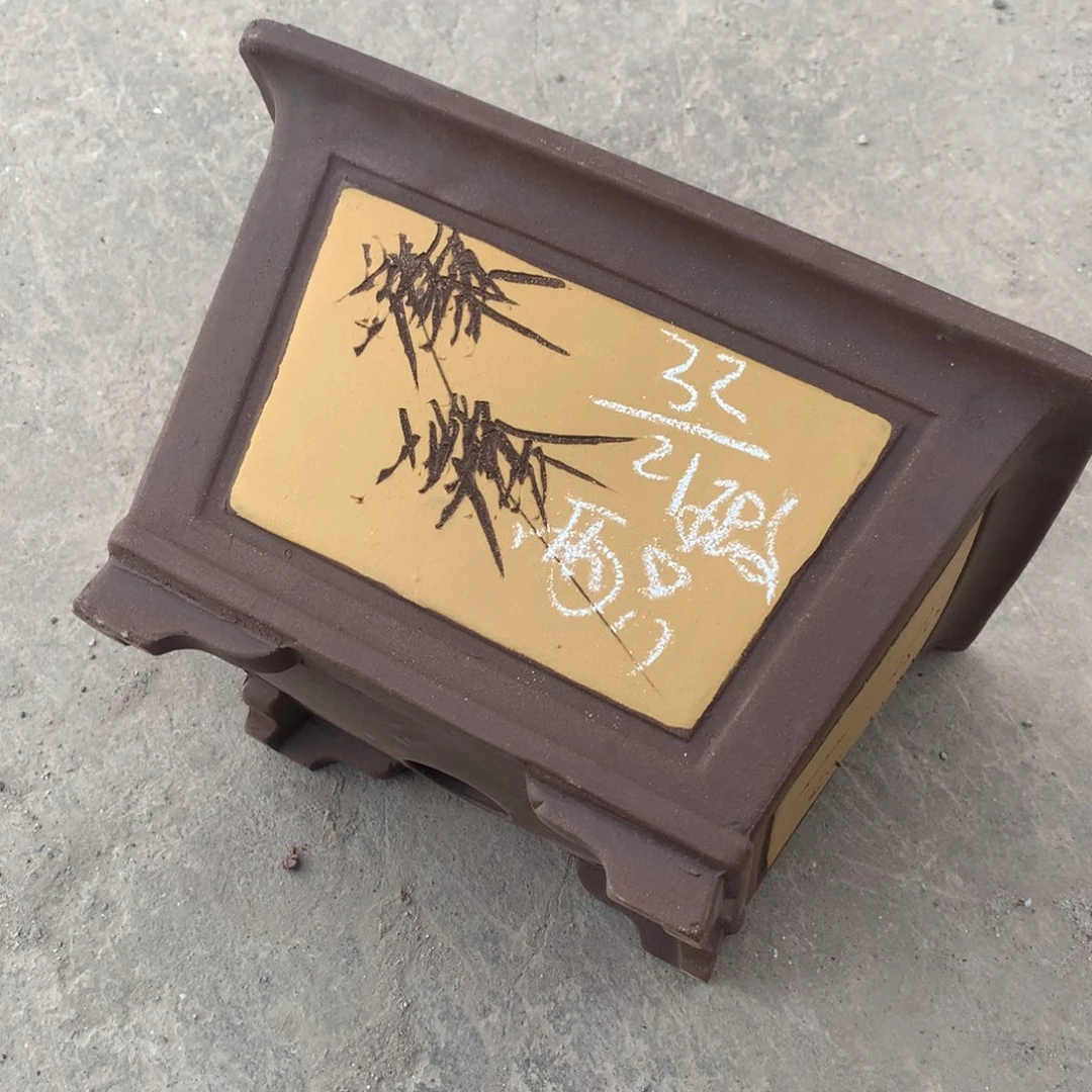 紫砂宜兴紫砂花盆，现货发