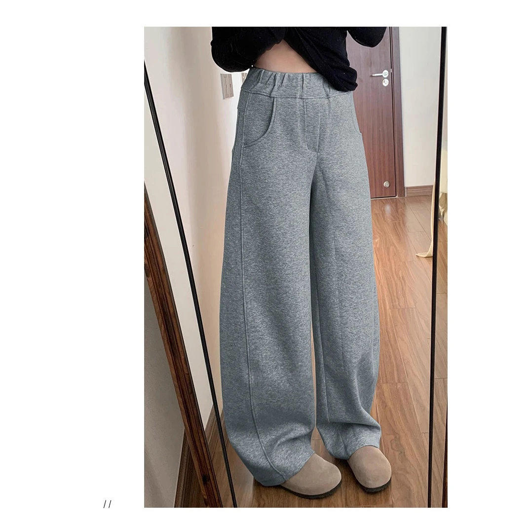 hd【长裤系列】加绒香蕉裤 梨型显瘦秋冬保暖加绒长裤