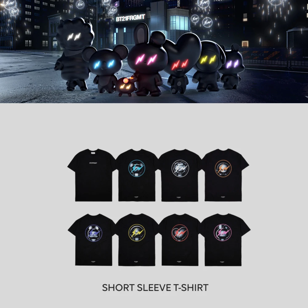 藤原浩 X BT21 全系列黑色短袖7款可选 超重磅