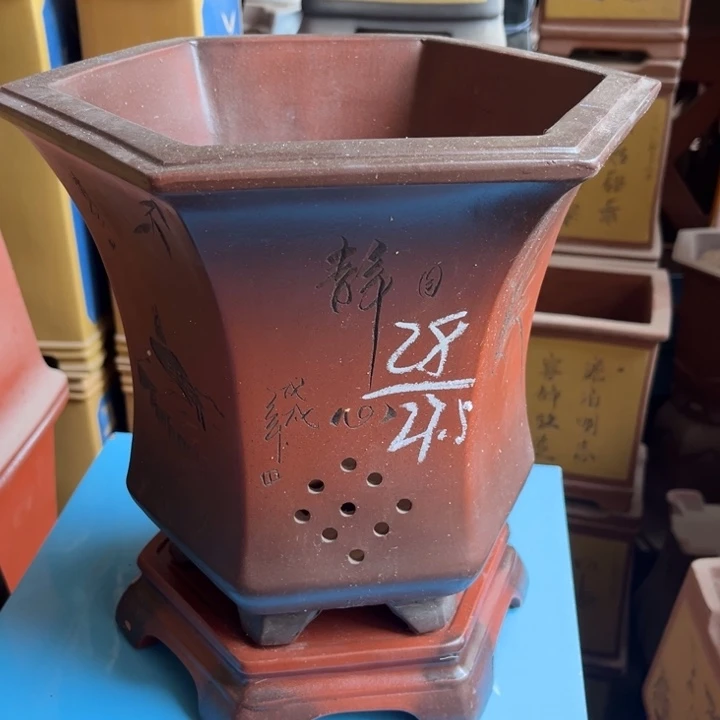 紫砂花盆宜兴紫砂