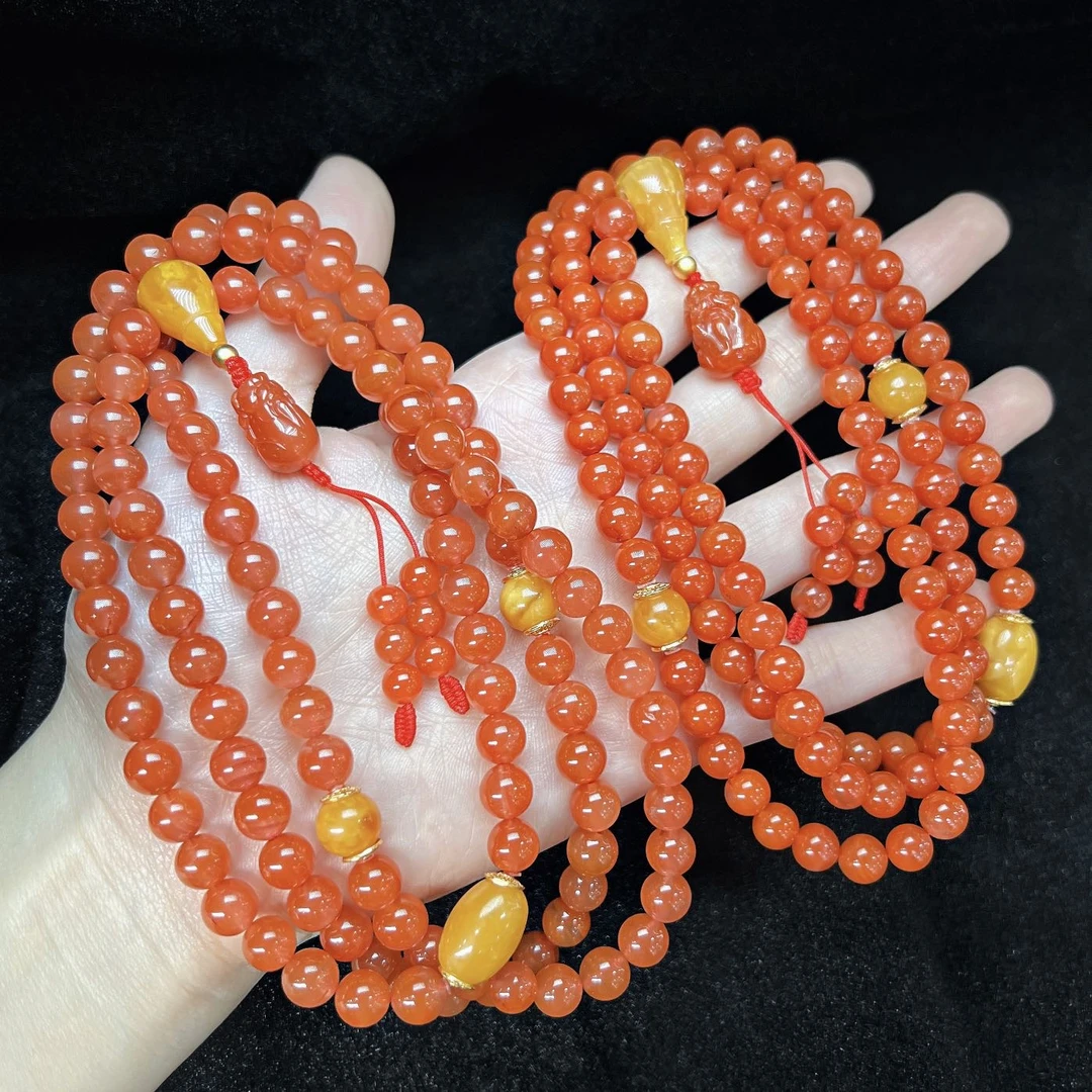 【云上好物】南红DIY项链-多样性发一件-7mm-DS44110-24（JG）