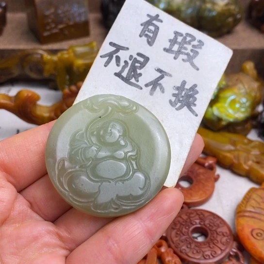 蛇纹石玉未镶嵌颈饰69