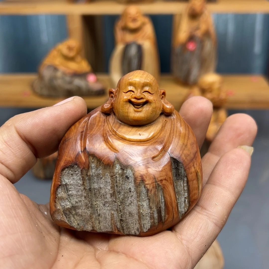 六***松木崖柏木摆件手把件